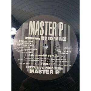 Master P Featuring MO B. Dick And Magic "Foolish" 1999 12" Promo VG+
